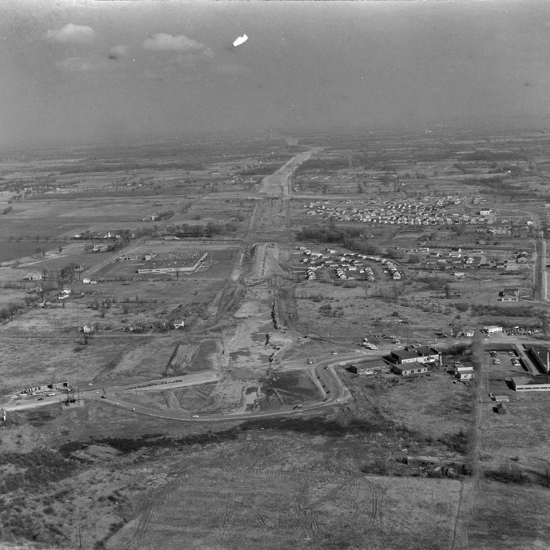 Highway 401 under construction in Eastern Ontario